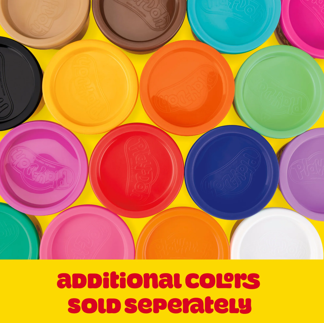 Play-Doh 4-Pack Candy-Colored Modeling Compound, Blue, Pink, Orange, and Purple, Classroom Tiles, Preschool Crafts