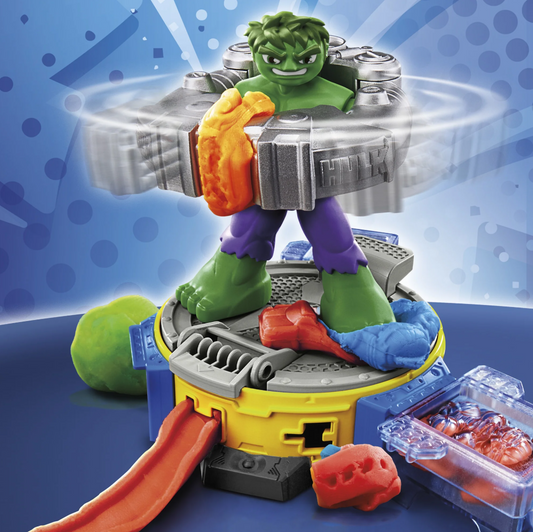 Play-Doh Marvel Hulk Smash &amp; Squish Playset with Hulk Action Figure, Ages 4+